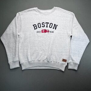 Bay State Gear Boston Est 1630 Lobster Graphic Sweatshirt Heather Grey
